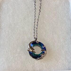 The “Ocean’s Embrace” Charm Necklace